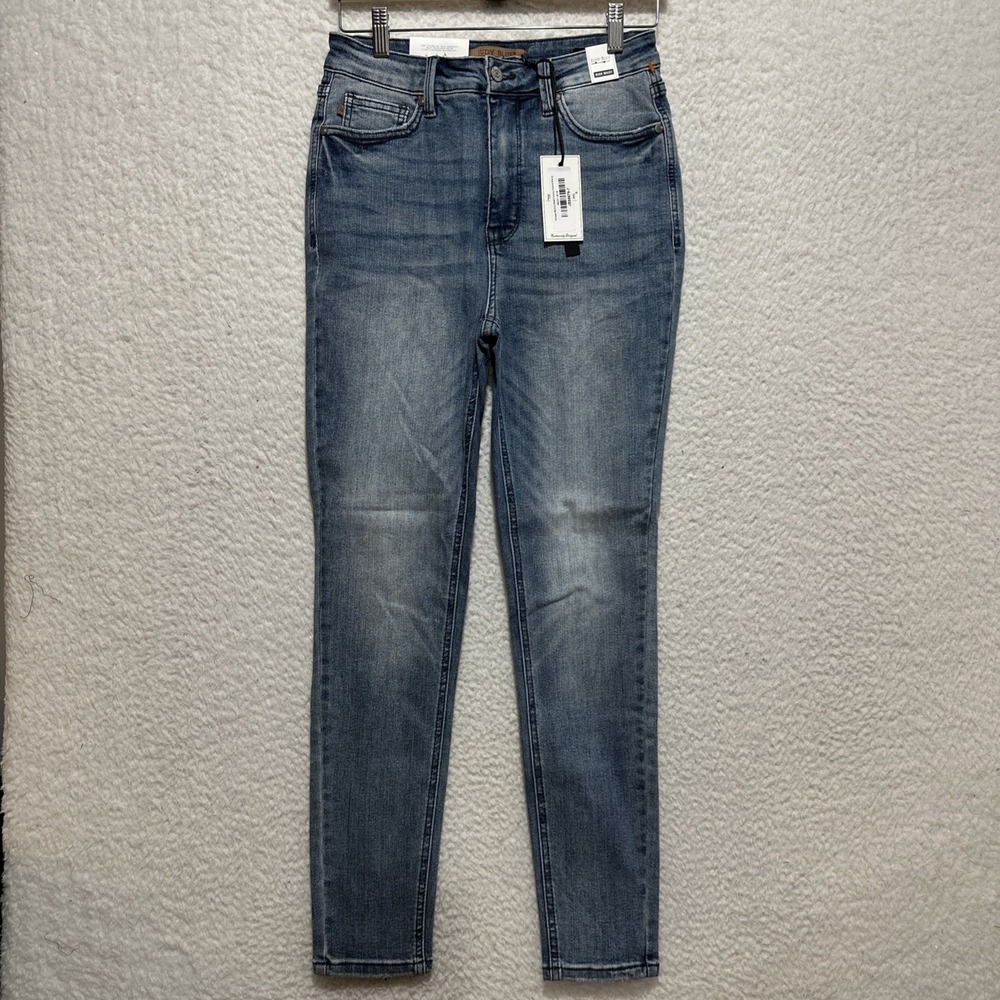 Judy Blue Women's High Waist Skinny Fit Jeans 7/28 Stretch Medium Wash Denim NWT